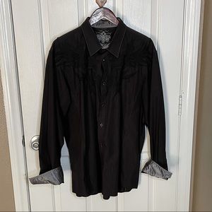 Roar Long Sleeve Button Down Size XXXL Runs Small